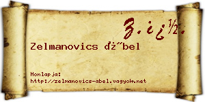 Zelmanovics Ábel névjegykártya